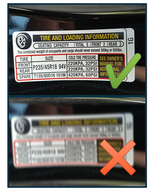 Order Replacement VIN labels, Emissions stickers, Tire pressure labels ...